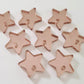 16mm ROSE GOLD MIRROR Acrylic STAR Toppers/Studs