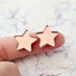 16mm ROSE GOLD MIRROR Acrylic STAR Toppers/Studs