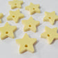 16mm PASTEL YELLOW Acrylic STAR Toppers/Studs