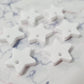 16mm GLOSSY WHITE Acrylic STAR Toppers/Studs