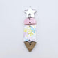 pastel pop UV print pink pencil teacher oak wood DIY earring supplies laser cut acrylic dangles blanks