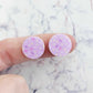 14mm PURPLE SPRINKLE Acrylic Toppers/Studs