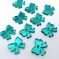 green mirror bows ribbon Christmas DIY earring supplies laser cut acrylic dangles blanks findings accompaniments