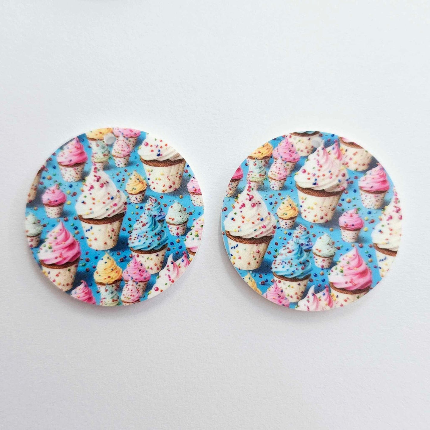 38mm CUPCAKE Acrylic Dangles