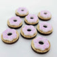 20mm OAK & PURPLE SPRINKLE Acrylic DONUTS