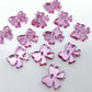 pink mirror bows ribbon DIY earring supplies laser cut acrylic dangles blanks 