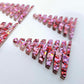 40mm CHUNKY LOVE Glitter ZIGZAG Christmas Trees