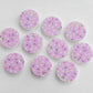 14mm PURPLE SPRINKLE Acrylic Toppers/Studs