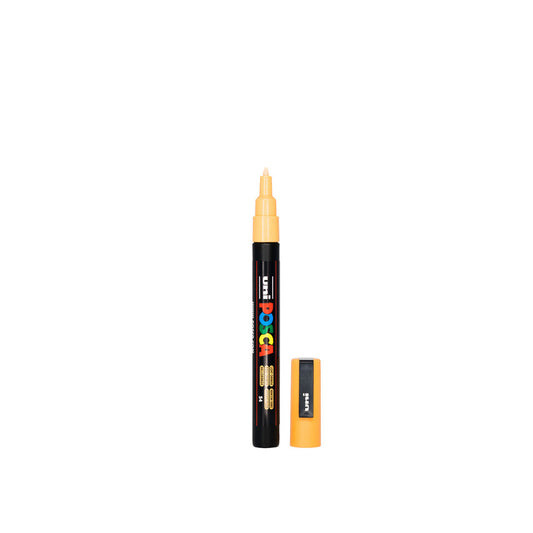 Light Orange POSCA PC-3M fine tip paint pen used for detailed craft and earring paint fill designs