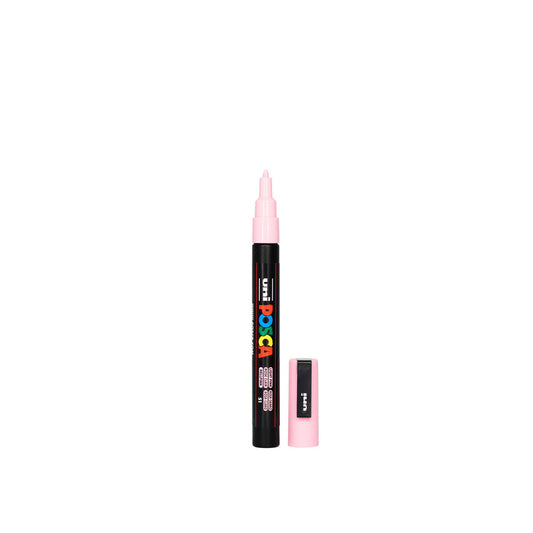 Light Pink POSCA PC-3M fine tip paint pen used for detailed craft and earring paint fill designs