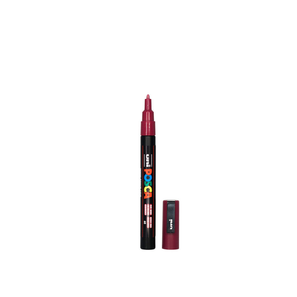 RED WINE POSCA PC-3M Paint Marker Fine Bullet Tip