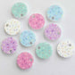 14mm SPRINKLE Acrylic Toppers/Studs MIXED PACK