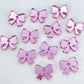 pink mirror bows ribbon DIY earring supplies laser cut acrylic dangles blanks 