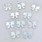 silver mirror bows ribbon Christmas DIY earring supplies laser cut acrylic dangles blanks accompaniments