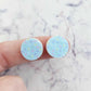 14mm BLUE SPRINKLE Acrylic Toppers/Studs