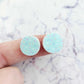 14mm AQUA SPRINKLE Acrylic Toppers/Studs