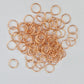 rose gold iron jump split rings 8mm DIY earring supplies findings 