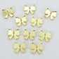 gold mirror bows ribbon DIY earring supplies laser cut acrylic dangles blanks accompaniments