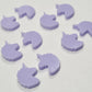 15mm PASTEL PURPLE Acrylic UNICORNS