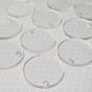 30mm CLEAR Acrylic KEYRING BLANKS