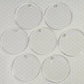 40mm CLEAR Acrylic KEYRING BLANKS