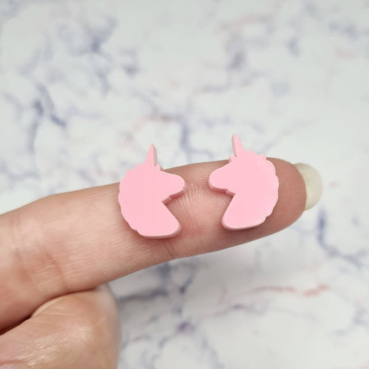 15mm PASTEL PINK Acrylic UNICORNS