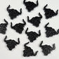 15mm BLACK GLITTER Acrylic LONGHORNS