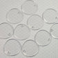 30mm CLEAR Acrylic KEYRING BLANKS