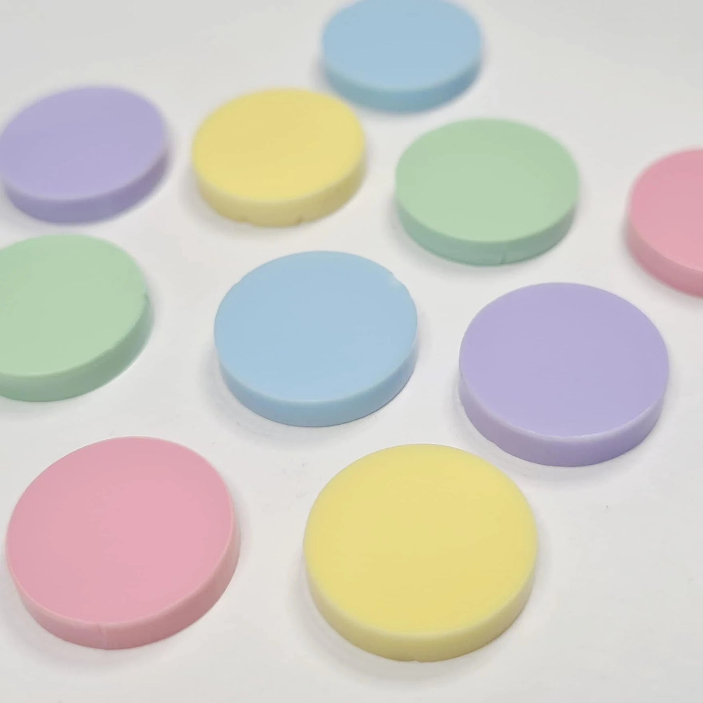 14mm PASTEL Acrylic CIRCLE MIXED PACK