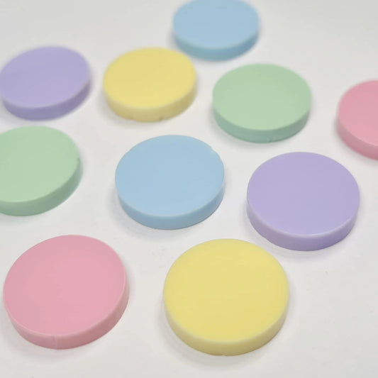 14mm PASTEL Acrylic CIRCLE MIXED PACK