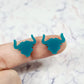 15mm TURQUOISE Acrylic LONGHORNS