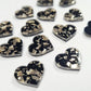 14mm BLACK & GOLD SHARD Acrylic HEARTS