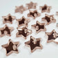 14mm ROSE GOLD MIRROR Acrylic STAR Toppers/Studs