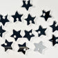 14mm SILVER MIRROR Acrylic STAR Toppers/Studs