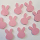 18mm PASTEL PINK Acrylic BUNNIES