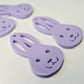 40mm PASTEL PURPLE Acrylic BUNNIES.