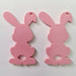 38mm PASTEL PINK Acrylic BUNNIES