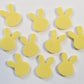 18mm PASTEL YELLOW Acrylic BUNNIES