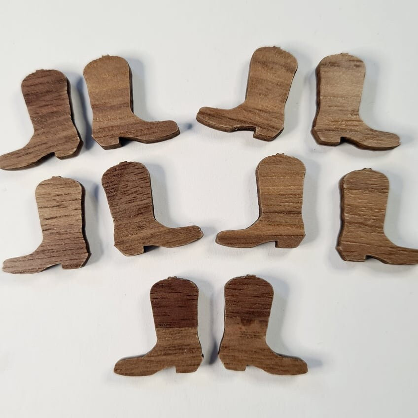 15mm WALNUT Veneer BOOTS