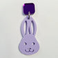 40mm PASTEL PURPLE Acrylic BUNNIES.