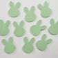 18mm PASTEL MINT Acrylic BUNNIES