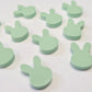 14mm PASTEL MINT Acrylic MINI BUNNIES