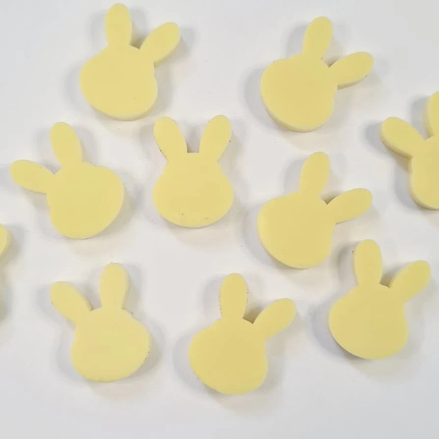 14mm PASTEL YELLOW Acrylic MINI BUNNIES