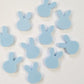 14mm PASTEL BLUE Acrylic MINI BUNNIES