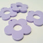 30mm PASTEL PURPLE Acrylic FLOWERS