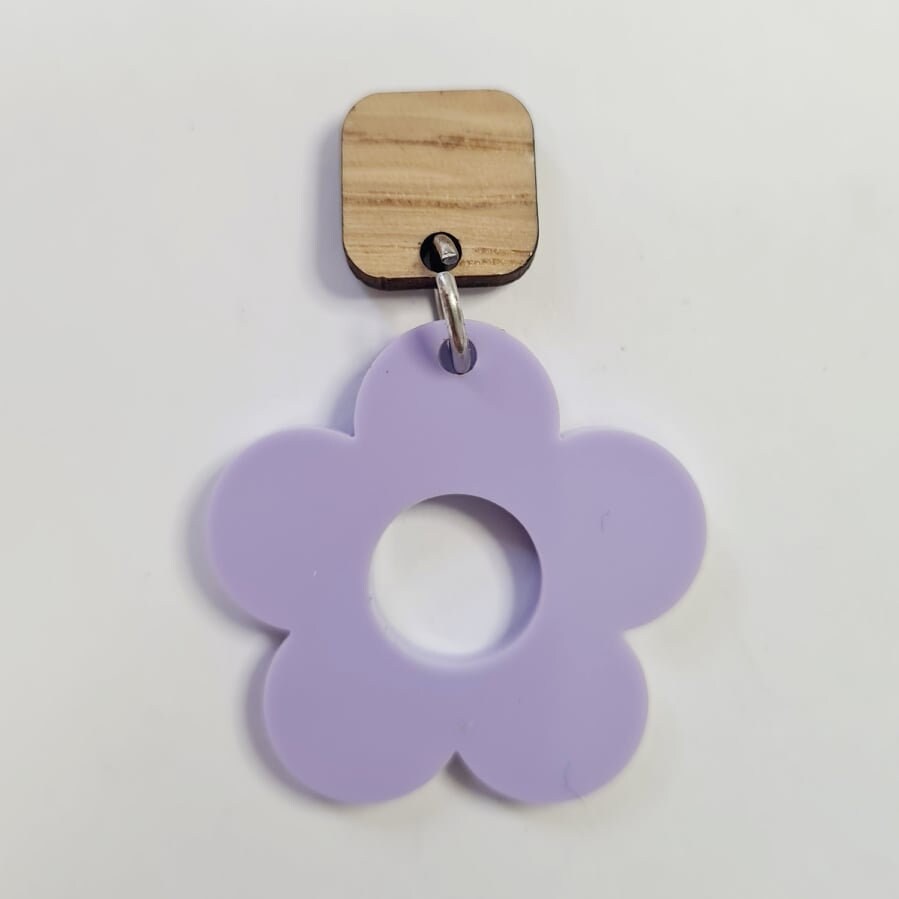 30mm PASTEL PURPLE Acrylic FLOWERS