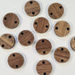 14mm WALNUT Veneer CIRCLE CONNECTORS