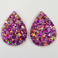 40mm UNICORN Glitter TEARDROPS