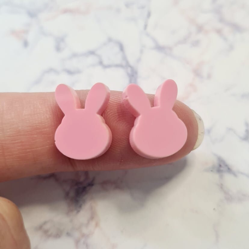 14mm PASTEL Acrylic MINI BUNNIES MIXED Pack