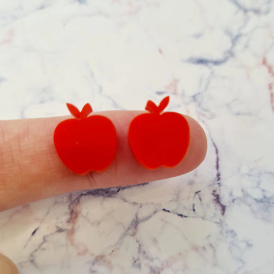 14mm SOLID RED Acrylic APPLES